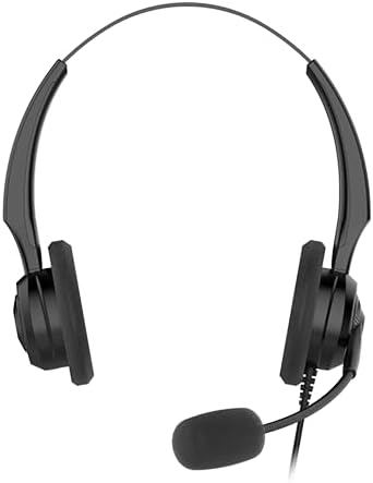 FLYINGVOICE HP200 Office Phone Headset – RJ9 Connection, 320° Rotation, Lightweight 95g for All Day Comfort, for Office, Call Center use