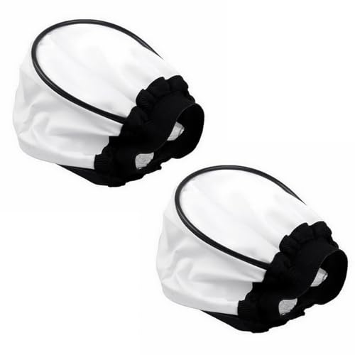 POFET 2 pièces Capuchon de diffuseur de Rebond de Flash Universel avec Fermeture élastique diffuseur Softbox pour caméra Flash lumière Vitesse lumières