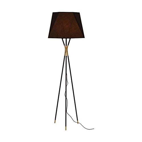 Preisvergleich Produktbild Stativ Stehlampe Post-modernes Stil Polygonal Stoff Lampshade Schmiedeeisen-Metallschwarz-Standard-... for Wohnzimmer 64"