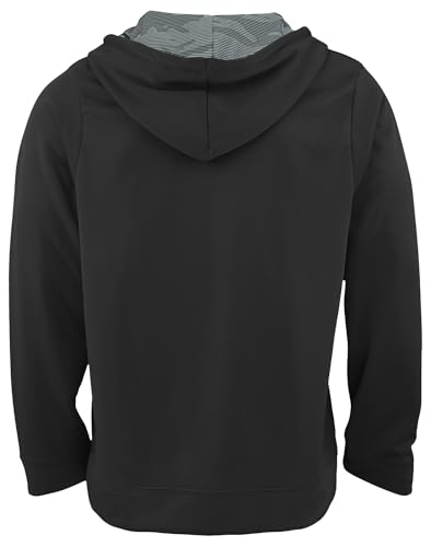 Zubaz NFL Men's 1/4 Zip Big Pocket Team Logo Hoodie, Las Vegas Raiders, Large - Image 2