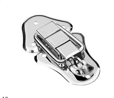 Mnuvxzaewf 6415 94K 2Pcs For Chest Box Case Suitcase Tool Clasp Cabinet Fitting Lock Belt Hasp Buckle Hardware(6415 94K)