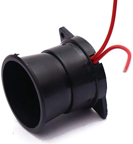 Image of Electronic Spices 220v AC Black Piezo Electronic Alarm Discontinuity Sound Buzzer Beeper Pack of 2