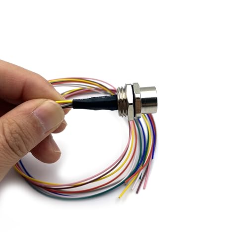 1.64ft M12 8 Pin A Code Conector Hembra Impermeable IP67 miniatura 2