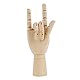 Holz Hand Modell, Flexible Linke Rechte Holz Hand Handpuppe für realistische Holz Posing Skulptur Hand Modell artikuliert Künstler Schaufensterpuppen für Skizzieren und Malen (10inch Rechte Hand)