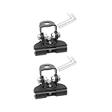 Osilly Car LED Light Bar Mounting Bracket, 2PCS Adjustable Vehicle Pillar Hood Lighting Mount Clamp Holder with Hex Wrenches, Auto Lamp Accessories, Universal for Off-Road Truck SUV (Black)