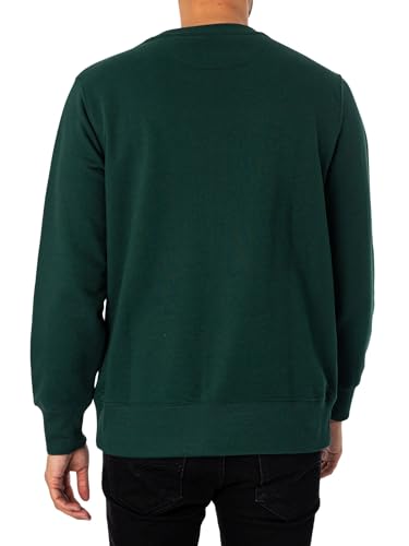 GANT Herren Reg Shield C-Neck Sweatshirt, Tartan Green, L EU – Ansicht 4