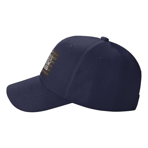 Proud Father of A Few Dumbass Kids Fashionable Casquette Hat Breathable Adjustable Strap for Comfort Style Navy Blue3