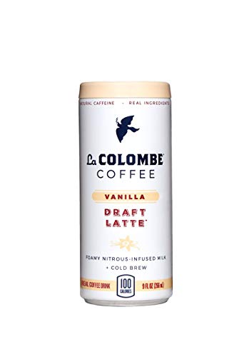 La Colombe Vanilla Draft Latte - 9 Fluid Ounce, 16 Count - Cold-Pressed Espresso and Frothed Milk With True Vanilla - Made With Real Ingredients - Grab And Go Coffee