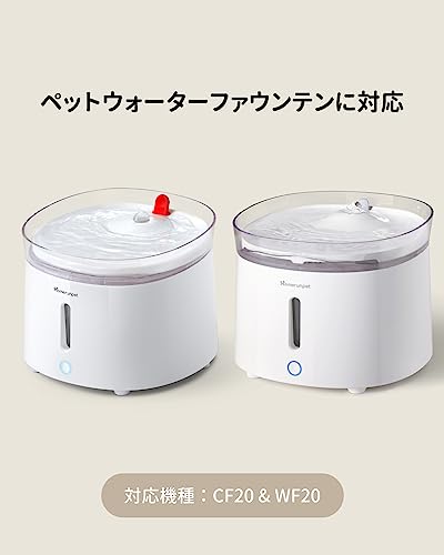 Homerunpet Pet Fountain Filters Replacement for Wireless Pumps Cat Water Fountain Dog Water Dispenser WF20 CF20 BF10 - Image 2