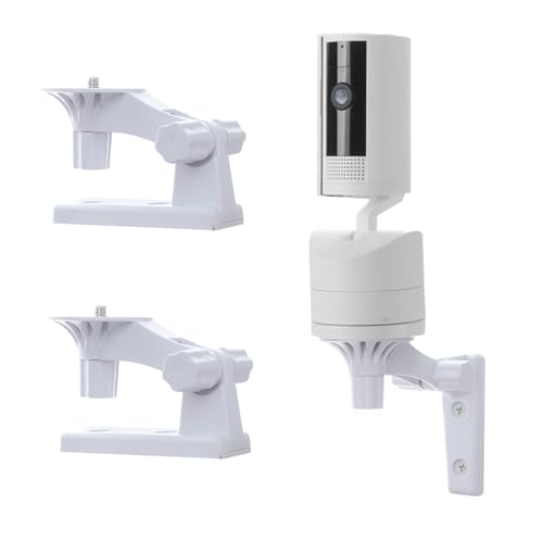 Wall Mount Only Compatible with Ring Pan-Tilt Indoor Cam (2024 Release)Not Compatible with Other Ring Camera Models 2 Pack Adjustable Angles Bracket Replacement for The Fixed Original Stand