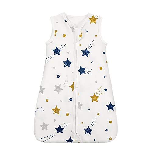 Image of HOUSABY Baby Wearable Blanket,Summer Cotton Sleep Sacks 1 Pack Unisex Toddler Sleeping Bag Sack, 0.5 TOG with 2-Way Zipper