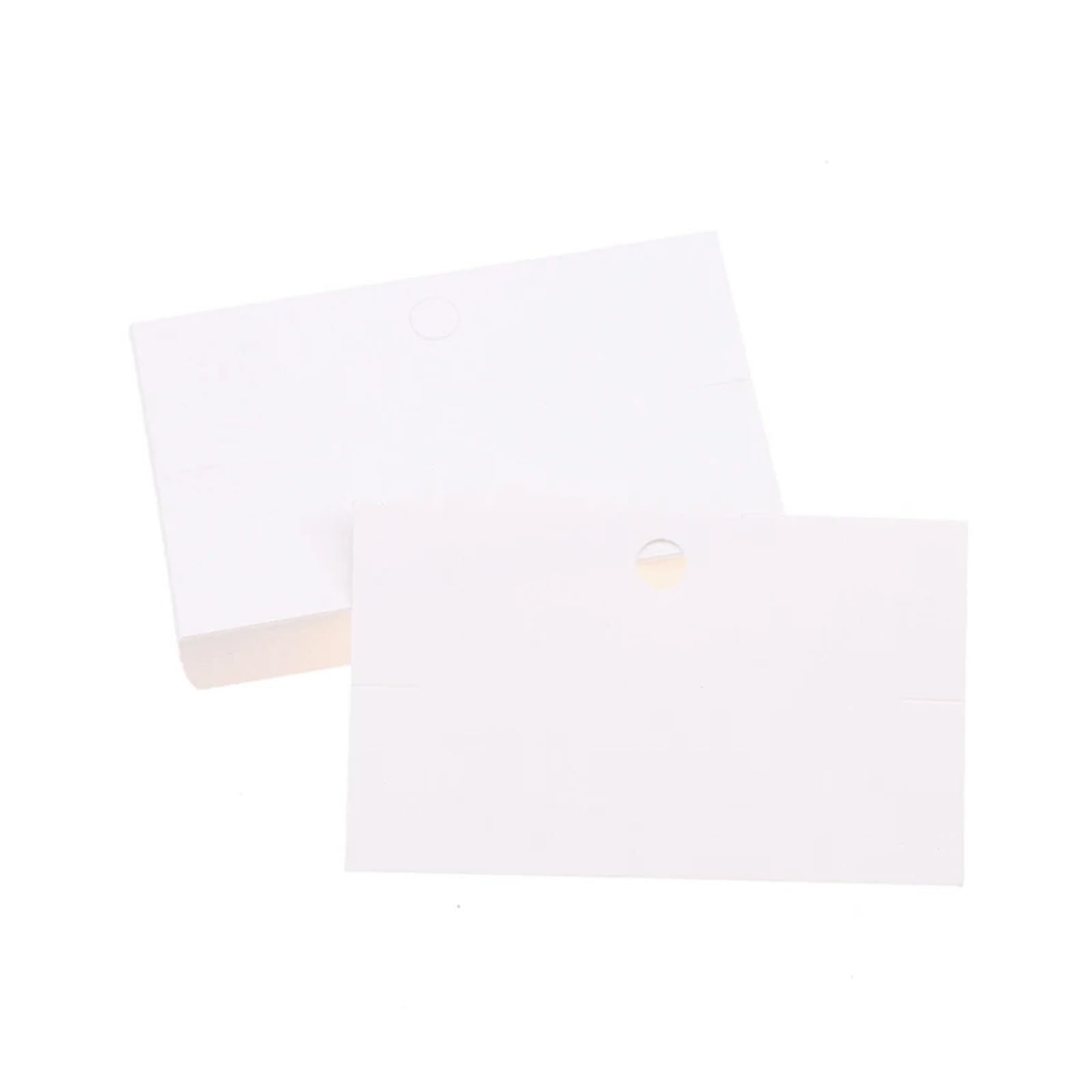 Earrings Necklace Display Cards, Earring Cards 400Pcs Multicolor Kraft Cardboard Holder For Jewelry Display(White)