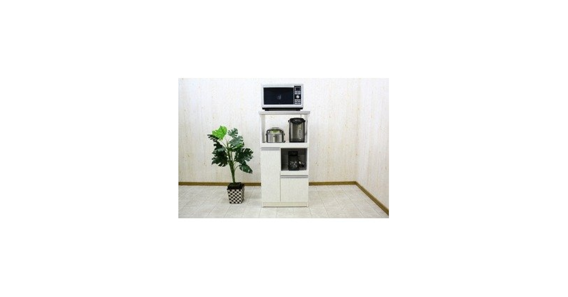 Amazon｜レンジ台(キッチン収納) 2型 幅60cm スライドレール/二