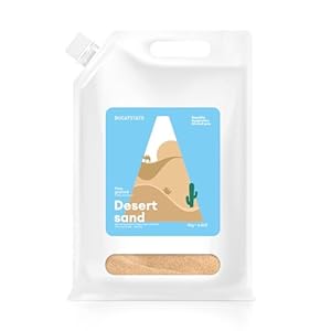 BUCATSTATE Hamster Bath Sand with Pour Spout, 6.6LB Desert Bath Sand | No-Dust Potty Litter Calcium-Free Sand for Hamster Chinchillas Gerbil Mice Degu or Other Small Pets (Fine Sand)