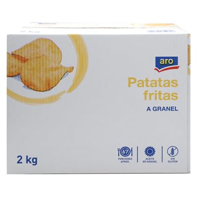 Patatas Fritas Aro - 100% Naturales, Muy Crujientes, Calidad Artesanal, 2kg a Granel (1 CAJA)