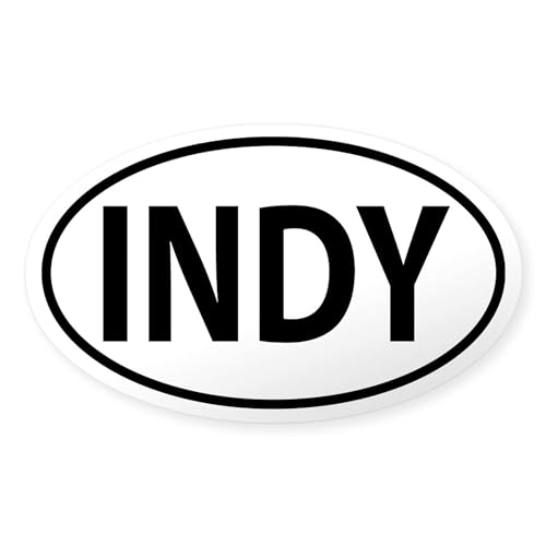 CafePress Indianapolis, INDY Oval Decal Oval Bumper Sticker Car Decal
