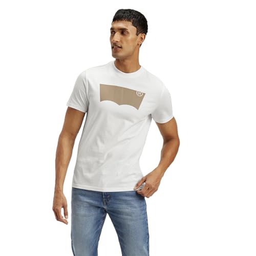 Image of Levi's Men's Brand Logo Slim Fit T-Shirt White