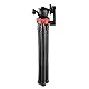 Hama Stativ Flexpro (für Smartphone, GoPro und Kameras, mit Gelenkfüßen, Höhe 27 cm) schwarz/rot
