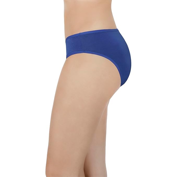 Image of LOURYN KOULYN Solid Low Rise Cotton Bikini Panty Pack(Pack of 3)