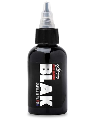 Allegory Tattoo Ink – Blak, Premium Black Tattoo Ink, Perfect for Lining and Shading, Smooth, Consistent Pigment, Vegan Friendly Tattoo Color, Organic Ink, Crafted in The USA, 2 oz
