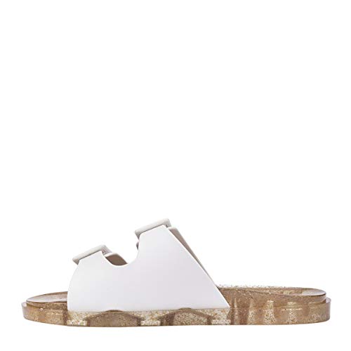 Chinelo Melissa Wide - 35 - Branco/casca de Arroz