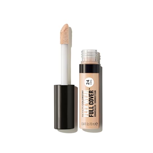 Revlon ColorStay Flex Wear, Full Cover Concealer, Infuso con Acido Ialuronico & Vitamina E, Flessibile a Lunga Tenuta, 015 Light