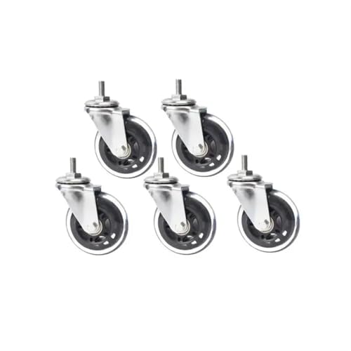 Roulette en PU de 3 pouces M8 pour un déplacement fluide de chaise - 2
