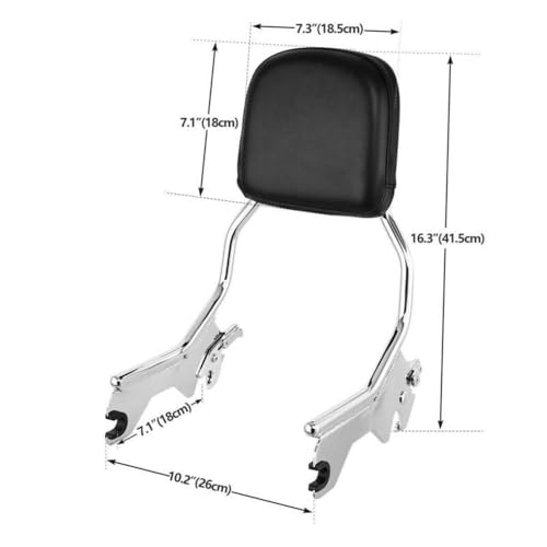 Coussin dossier passager de qualité supérieure pour Softail Slim - 6