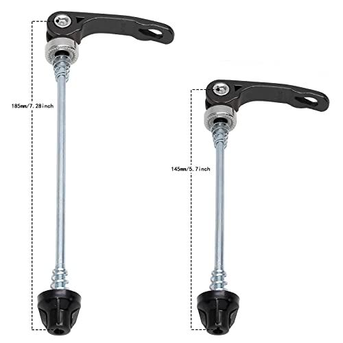 Kit de Ejes de Rueda con Liberación Rápida para Bicicleta Moicstiy Negro miniatura 2