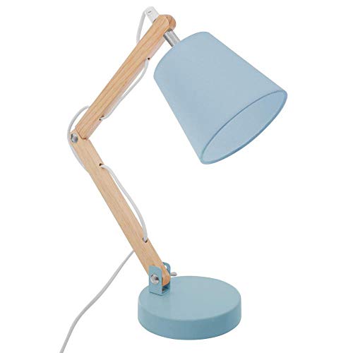 AC-Déco Lampe de Bureau articulée - H 36 cm - Bleu