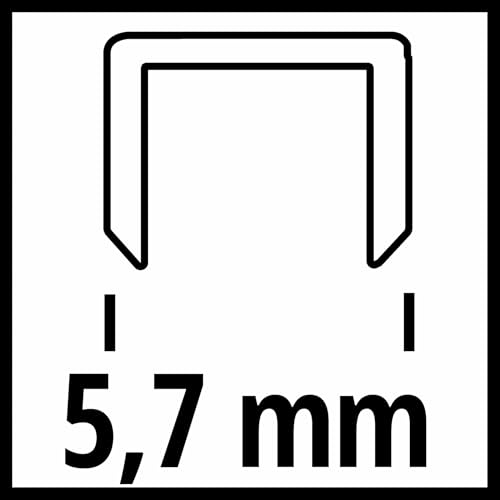 Original Einhell Klammern 38 mm (Tacker-Zubehör, 38 mm lang, 5,7 mm breit, 3000 Stk., aus verzinktem Stahl)