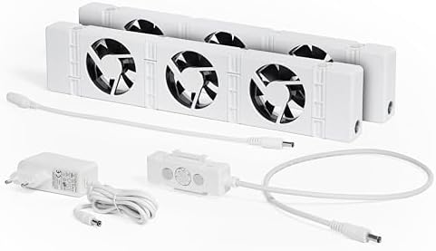 SpeedComfort Heizkörper Ventilator 2er Set – 2 Stück Heizkörperventilatoren - energieeffizienter Heizungsventilator - Bis zu 22% Energieeinsparung – Geräuscharm
