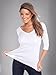 Kavio! Women V Neck 3/4 Sleeve Top White S