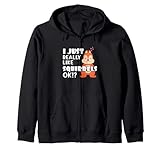 Photo Gallery i just really like squirrels funny animal lover outfit felpa con cappuccio Photo Gallery i just really like squirrels funny animal lover outfit felpa con cappuccio