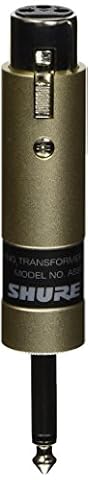 Shure Transformator A85F; niski Z, żeński XLR do High Z wtyczka do telefonu 1/4 cala