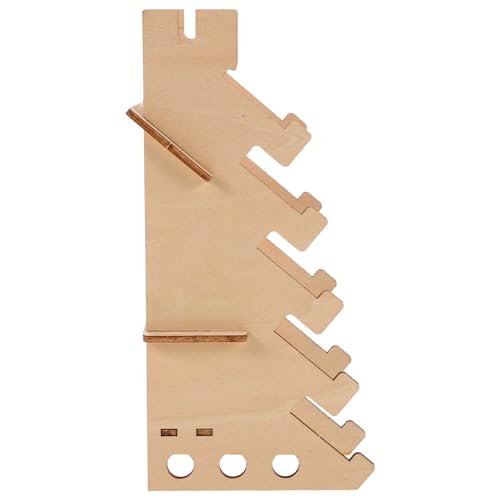 HEALSOPTHY Finger Skateboard Rack en bois Mini Longboard Étagère stable Support de sol pour Fingerboard Organisateur de rangement peu encombrant et...