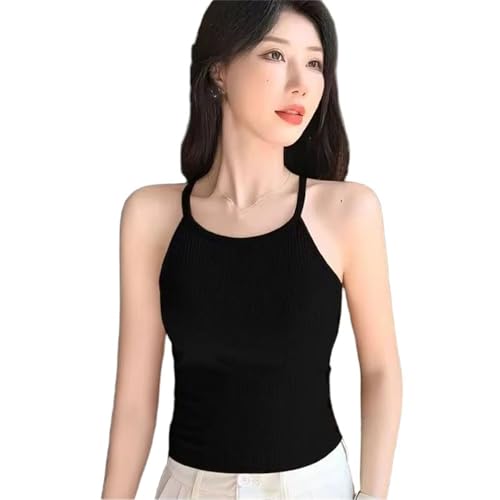 Top halter sin espalda ideal para tus noches de verano y paseos con camisola suave acolchada