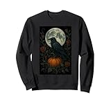 Photo Gallery strega gotico corvo luna zucca scuro halloween felpa Photo Gallery strega gotico corvo luna zucca scuro halloween felpa