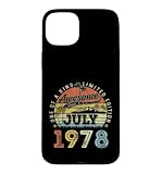 Ya en manzanajugosa.com: Carcasa para iPhone 15 Plus 48 Edición Limitada 1978 Único Julio 48 Cumpleaños