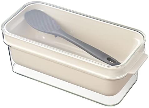 オークス レイエ ぬかどこ ボックス ぬか漬け 容器 中身が見える 専用 しゃもじ 付き コンパクト ベージュ 日本製