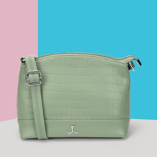 Image of Mochi Women Casual Faux leather Soft Body Zipper closure Solid Sling Bag