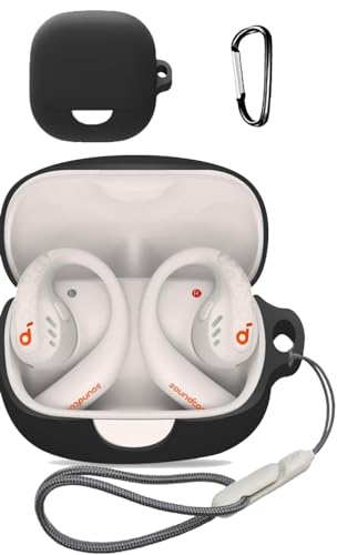 For Anker Soundcore AeroFit Proケース カバー【BAOLINTX】ワイヤレス イヤーホン 用 ケース シリコン収納ケース 便利 旅行 軽量 保護カバー キズ防止 防塵 防震 軽量小型 保護ケース 紛失防止 男女兼用 收納 ケー