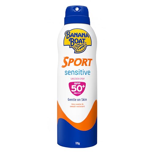 Banana Boat Simpley Protect Sport Sunscreen Spray-SPF50-UVA/UVB Protection-No Added Oils & Fragrance-No Oxibenzone & Parabens-Lightweight-Non Greasy-Quick Absorption-Water Resistant-170g
