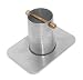 Monarch Rain Chains 18041 Rain Chain Installation (Standard 2-Piece Aluminum Gutter Adaptor with Brass Bolt, Adapter, Mill Finish