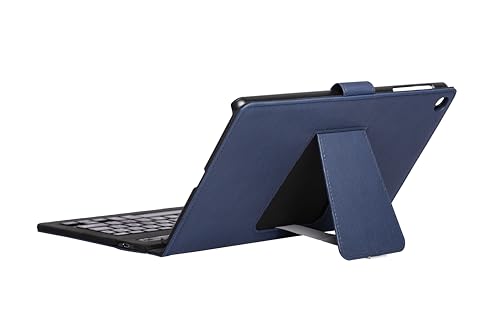 Silver HT - Funda con Teclado Bluetooth para Tablet Samsung Galaxy Tab A8 2022 10.5 Azul