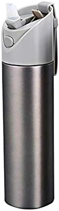 Easy Sip Spill Proof Stainless Steel Thermos Flask, Vacuum Insulated Kids Sipper Water Bottle for School Sports & Gym - Hot and Cold Thermosteel Flasks with Straw, 600 ml (Grey)