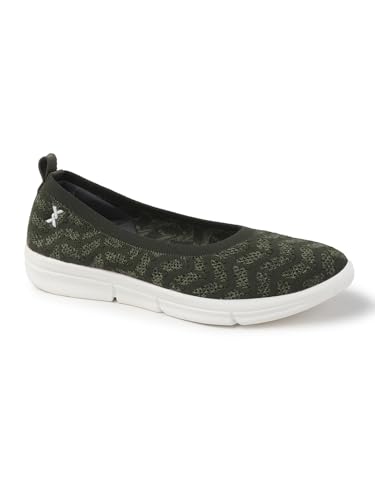 Image of Carlton London Women's Breathable Lightweight Everyday Patterned Ballet Flat