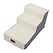 Dog Steps for High Bed, Soft Foam Liner, Sturdy Structure, 3 Steps Pet Puppy Stairs for Small Dogs Cats, Stylish Look (Grey (Cover and Liner))