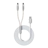 Ce que vous obtenez : câble XVX 2 en 1 USB-C vers USB-C (1,5 m, tressé), garantie de 18 mois.