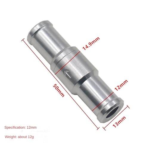 Clapet anti-retour pour carburant diesel essence et tuyau de pompe à vide 8mm